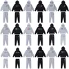 Trapstars Hoodies Calças Terno Toalha Bordado Mens Hoodie Designers Roupas Europa Estilo Sweatpants Designer Hoodie Trapstar Tracksuits Alta Qualidade