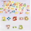 Andra leksaker Montessori Baby Puzzle Education Toys for Children Baby Game Puzzle Board Jigsaw Child Puzzle Wood Puzzles for Kids 2 3 Yearl231024