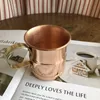 Mugs Pure Copper Cup Mug Moscow Mule Milk Beer Cups Handcrafted Drinkware Tableware 231023