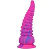 Silikon bläckfisk tentakel dildos enorma djur färgglada prostata massage anal rumpa plug sex leksak för kvinnor vuxna leksaker