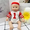 Dolls Najnowsze ubrania dla 6 -calowej mini -lalki Reborn Girl and Boy Doll Lovely Red Blue Sport Wear Ubrania 231024