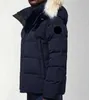 Canada Puffer Vestes Hommes Designer Véritable Fourrure De Coyote En Plein Air Wyndham Coupe-Vent Jassen Vêtements D'extérieur À Capuchon Fourrure Manteau Doudoune Manteau V23