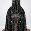 Lace Wigs 40 Inches Braided Synthetic Full Front for Black Women Knotless Box Braded 231024