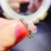 Klusterringar Mosanite Ring 925 Sterling Silver Inlaid Certifiering Runda 3mm 1CT Vacker Fire Color Luxury Gift for Women