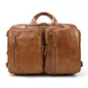 Briefcases Cowhide 14 Messenger Fit Briefcase Laptop Men Document Bag Business Handbags Leather Tote Man Travel Inch