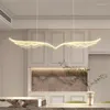 Kronleuchter Nordic Licht Luxus Kreative Acryl Guide Platte LED Kronleuchter Moderne Einfache Streifen Bar Cafe Restaurant Tisch