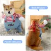 Ubrania dla psów Halloween pies szalony morderca impreza Pet Cosplay Cosplay Ubrania maszynowe płaszcz szczeniaka Chihuahuas transformuje się w ubrania 231023
