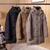 Burrberry Herren-Designer-Pufferjacken, Windjacke, Oberbekleidung, Kapuzenparka, Daunenjacke, wasserdichter Outdoor-Mantel, Jacken, Damen, schlanke lange Außenjacke