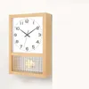 Väggklockor sovrum hängande klocka minimalistisk stor storlek trä nordisk hem vintage tyst kreativ reloj pared dekorativ