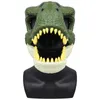 Party Masks Dinosaur Mask Hard Plastic Moving Jaw Halloween Cosplay Party Dinosaur Mask with Opening Jaw Dinosaur Mask Holder for Kids Adult 231023