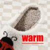 Slippers 2023 Cute Cartoon Ladybug Fulffy Fur Slippers Women Closed Toe Plush Slipper Woman Winter Warm Slippers Animal Shoes Indoor Home T231024
