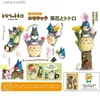 Andra leksaker Mina granne Totoro Flowers and Plants Figures Collection Cartoon Movie Peripheral Toys Action Figur Japanese Christmas GiftsL231024