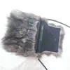 Kvinnor Winter Real Fox Fur Shoulder Bag Fashion Luxury Female Söta väskor 220923