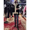 صناديق الصوفية مصممة CLNE الموضة عالية الجودة التطريز مطابقة Cardigan Cardigan الخريف والشتاء الجديد جديد الأكمام طويلة السوستة معطف أعلى 5i4w