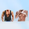 Men039s Vests Workout Trainer Vest Tank Tops Sweat Bastu Midje Body Shaper Slim Male Athletic Gym dragkedja Tee Shirt Plus Size7594052