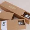 ギフトラップ小売24*6*4.5cm 9.44 "x2.36" x1.77 "10pcs/lot Kraft Paper brown Kraft Boxes for Small arectsギフトギフトパッケージ引き出しボックス231023