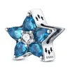 Gemas sueltas de Plata de Ley 925, serie de árboles de Navidad, estrellas, colgantes con cuentas, dijes aptos para pulsera, joyería DIY para fiesta de mujer