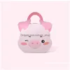 Gift Wrap 10Pcs Cat Pig Favor Box Candy Bags Cupcake Boy Kids Birthday Decoration Event Party Supplies Drop Delivery Home Garden Fest Dhbxg