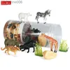 Inne zabawki Oozdec Miniature Animals Playset Brinquedo Figurine Wild Senaife Farm Dinosaur Model Figure Zoo Cute Education Kids TOL231024