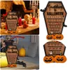 Altri articoli per feste per eventi Calendario dell'Avvento di Halloween Conto alla rovescia in legno per decorazioni natalizie Ornamenti horror Fantasma Design per decorazioni per feste domestiche per interni 231024