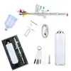 Portable Mini Airbrush Spray Gun with Compressor Kit Air Brush - Auto Handheld Airbrush Gun for Barber, Nail Art, Cake Decor, Makeup, Model Painting