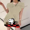 Casual Jurken V-hals POLO Jurk Dames T-shirt Grafische T-shirts Dameskleding Mode Vrouw Blouse 2023 Tshirt Japans Y2k Tops Eén