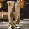 Mens Pants Maden Men Denim American Retro HBT Grey Jeans Straight Leg Slim Stripe Long Amekaji Cotton No Elastic Bottom Trousers 231024