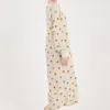 Women's Sleepwear Fall 2023 Modal Pajamas Female Cartoon Cake Round Neck Relaxed Leisure Nightgown Household Autumn