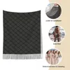 Sjaals Dames Kwastje Sjaal Grijs En Zwart Halloween Tartan Lange Winter Herfst Sjaal Wrap Strepen Patroon Geschenken Pashmina