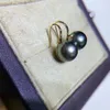 Boucles d'oreilles en perles d'eau douce naturelles, classiques, en argent Sterling S925, or 18 carats, pour femmes, TN170