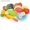 Ander speelgoed Kinderen Simulatie Keukenspeelgoed Set Fantasiespel Fruit Groente Pizza Snijden Vroeg Onderwijs Speelgoed voor kinderen Speelhuis GameL231024