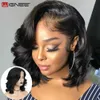 Synthetic Wigs Wignee Body Wave Wig Side Part Synthetic Lace Wigs Ombre Blonde Bob Short for Black Women Perruque Cosplay Daily Use 230227