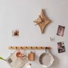 Wandklokken Sterren Schattig Klok Esthetisch Hout Scandinavisch ontwerp Eenvoudig Origineel Kunst Frameloos Uniek Kinderhorloge Thuis