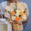 Fleurs décoratives fleur artificielle mariage anniversaire savon faux Rose Bouquet présent bonne fête des mères cadeaux douche nuptiale pour toujours