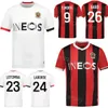 2023-24 Club OGC Nice 9 Moffi Soccer Jersey 24 Laborde 29 추측 및 28 Boudaoui 20 Atal 55 Ndayishimiye 4 Dante 26 Bard 11 Sanson 6 Todibo 23 Lotomba Football Shirt Kits