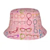 Boinas rosa óculos rosa moderno moderno hipster chapéu para homens viagens de verão Sun Sports Fishing Irish Country