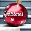 Décorations de Noël 60cm Boule gonflable extérieure en PVC NT Grand S Arbre Jouet Cadeaux de Noël Ornements 221123 Drop Livraison Home Garde Dhcgl