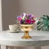 Vasi Vaso in ferro battuto Vaso da tavolo Contenitore per fiori Decorazione in metallo per esterni Disposizione Vasi Piante Decorazione decorativa floreale