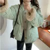 Trenchs de femmes Manteaux 2023 Peluche Camouflage Parker Parka Mode Collier de taille réglable Veste d'hiver Femmes Manches longues Manteau à capuche CL796