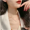 Andere Ketting Vlinder Mode Metaal Koreaanse Sleutelbeenketting Vrouwen Sier Accessoires Sieraden Kettingen Hangers Otxag