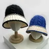 Berets outono e inverno mulheres homens trançados lã balde chapéus algodão confortável versátil moda quente sem fazer bloco de cor