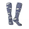 Men's Socks Crazy Women Long Star Sheep Sleep Accessories Cute High Quality Stockings All Season Gift Idea