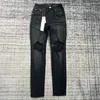 Jeans firmati popolari per pantaloni da uomo jeans impilati jeans larghi denim strappi europei jean hombre pantaloni da uomo pantaloni biker ricami strappati per top di tendenza