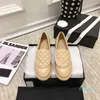 Классические туфли Мокасины Кожаные женские лоферы Туфли на плоской подошве с золотой фурнитурой Дизайнерские офисные туфли на платформе Размер 35-41