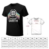 Polo da uomo Spaceship Earth Logo in t-shirt in stile retrò vintage invecchiato T-shirt camicie divertenti