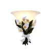 Lampa ścienna nowatorskie lampy LED Fairy Floneces E27 Lights Lights salon sypialnia koryta