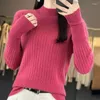 Kadın Sweaters Lüks ve İnce Fit Kadınlar Yarı Bultlenek Base Katmanı Sweater 100 Saf Kaşmir Yumuşak Rahat Çok Yönlü Örme Keçi