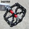 Bike Pedals Bicycle Pedals 3 Bearings MTB Anti-slip Ultralight Aluminum Mountain Road Bike Platform Pedals Cycling Accessories 231023