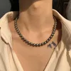 Hänge halsband franska elegant höjdpunkt grå pärla pärlkedja för kvinnors sexiga halsband party mode smycken tillbehör choker