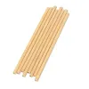 Pailles à boire en bambou 100% naturel, écologique, durable, réutilisable, pour cuisine de fête, 20cm, qualité supérieure